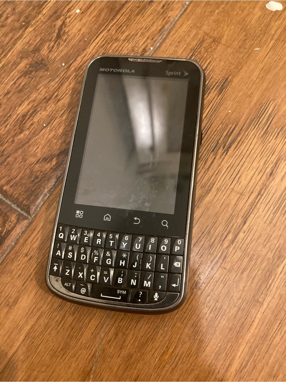 Motorola Black QWERTY Touchscreen Phone with Physical Keyboard